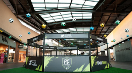 Panna City transforma futebol em batalha de dribles no City Center Outlet Premium